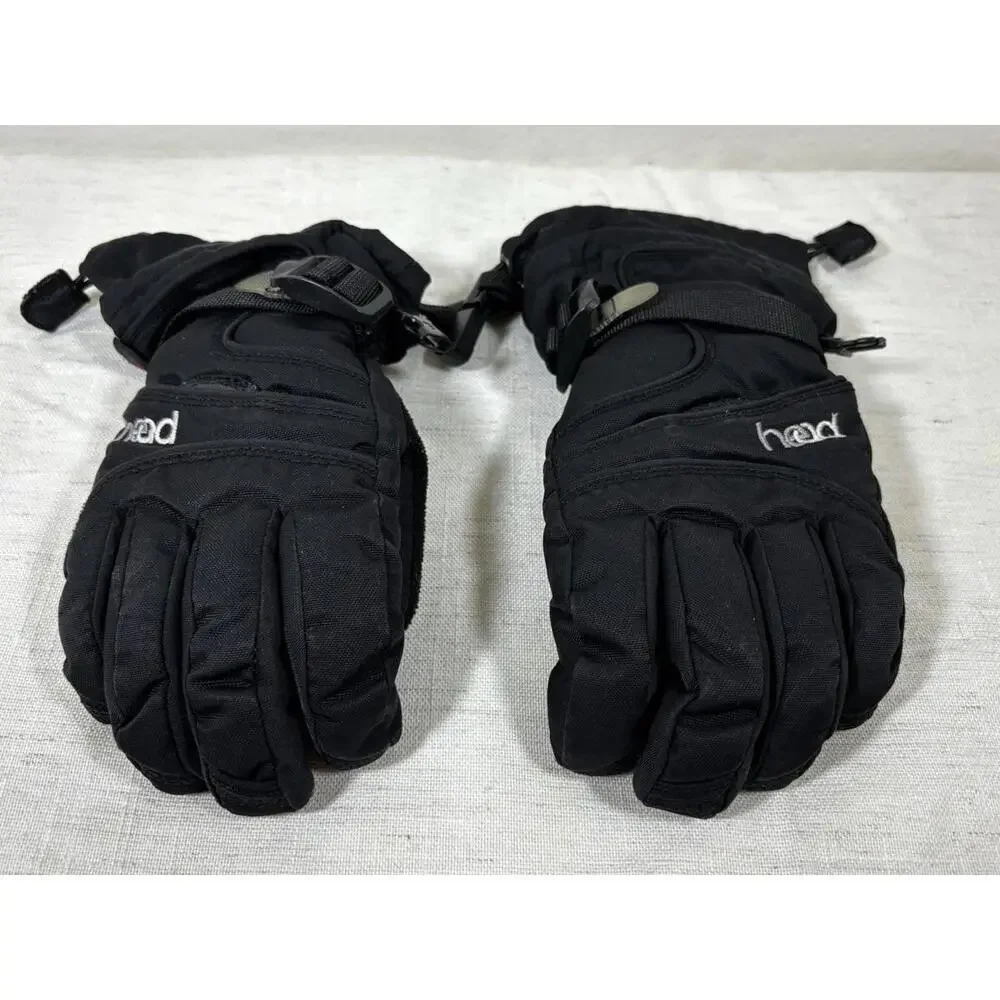 HEAD Youth Ski Gloves M Medium Black Waterproof Winter Snowboard